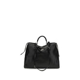 Dolce & Gabbana Black Calf Leather Bos Taurus Handbag